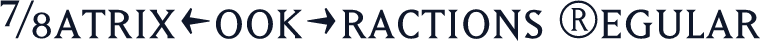 MatrixBookFractions Regular