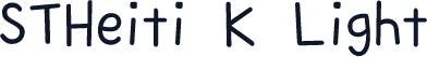 STHeiti K Light