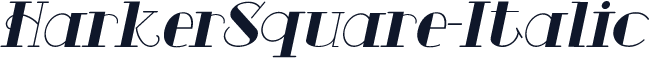HarkerSquare-Italic
