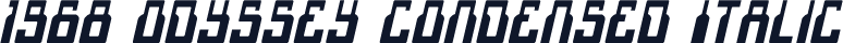 1968 Odyssey Condensed Italic
