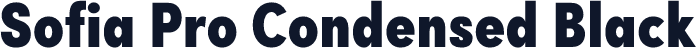 Sofia Pro Condensed Black