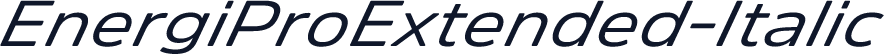 EnergiProExtended-Italic
