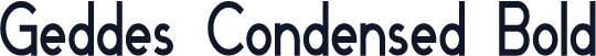 Geddes Condensed Bold