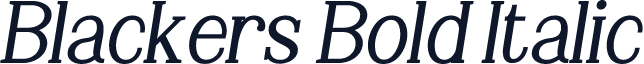 Blackers Bold Italic