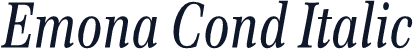 Emona Cond Italic