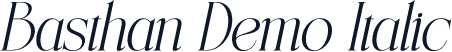 Basthan Demo Italic