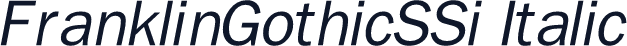 FranklinGothicSSi Italic