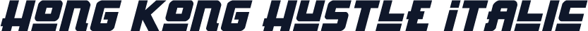Hong Kong Hustle Italic