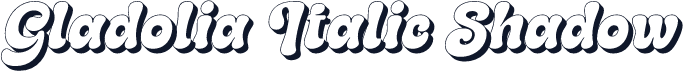 Gladolia Italic Shadow