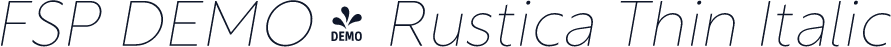 FSP DEMO - Rustica Thin Italic