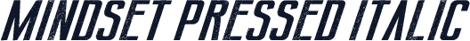 Mindset Pressed Italic