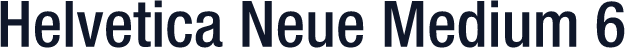 Helvetica Neue Medium 6
