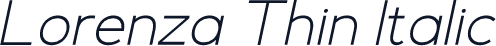 Lorenza Thin Italic