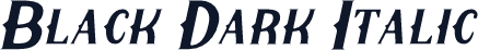 Black Dark Italic