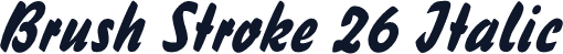 Brush Stroke 26 Italic