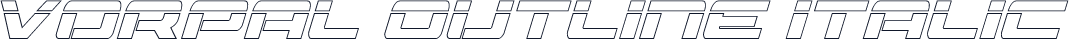 Vorpal Outline Italic