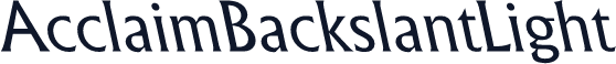 AcclaimBackslantLight