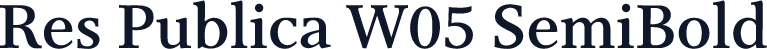 Res Publica W05 SemiBold