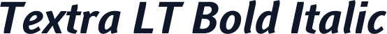 Textra LT Bold Italic