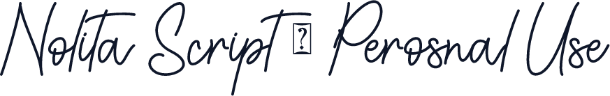 Nolita Script - Perosnal Use