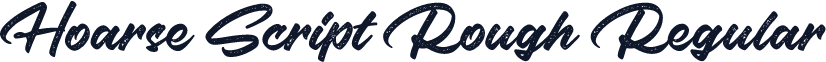 Hoarse Script Rough Regular