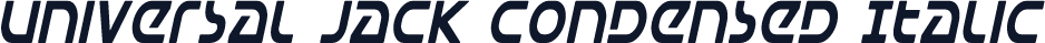 Universal Jack Condensed Italic