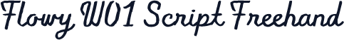 Flowy W01 Script Freehand