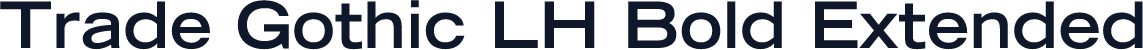 Trade Gothic LH Bold Extended