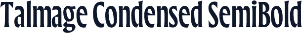 Talmage Condensed SemiBold