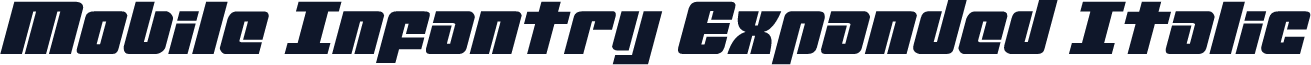 Mobile Infantry Expanded Italic