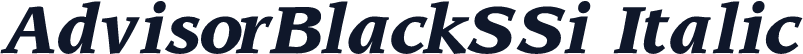 AdvisorBlackSSi Italic
