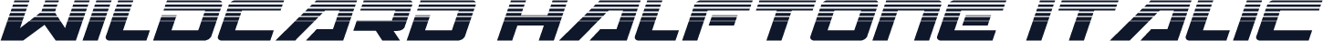 Wildcard Halftone Italic