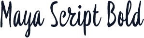 Maya Script Bold