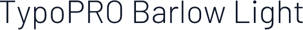 TypoPRO Barlow Light