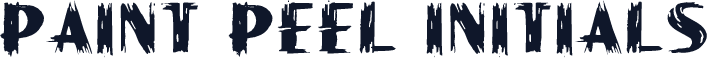Paint Peel Initials