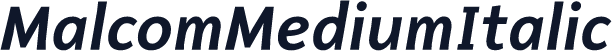 MalcomMediumItalic