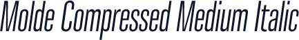 Molde Compressed Medium Italic