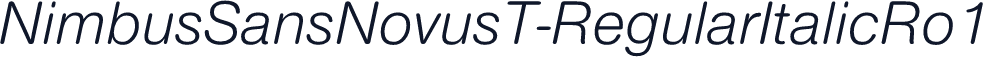 NimbusSansNovusT-RegularItalicRo1
