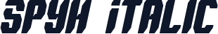 Spyh Italic