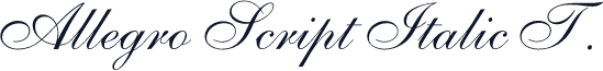 Allegro Script Italic T.