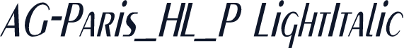 AG-Paris_HL_P LightItalic