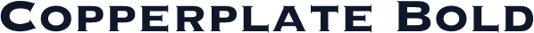 Copperplate Bold