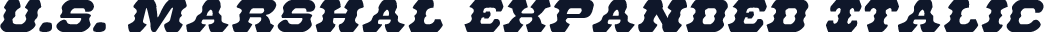 U.S. Marshal Expanded Italic