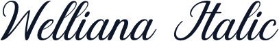 Welliana Italic