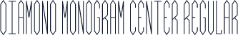 Diamond Monogram Center Regular