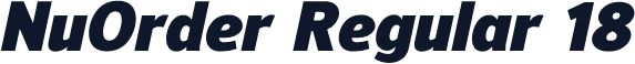 NuOrder Regular 18