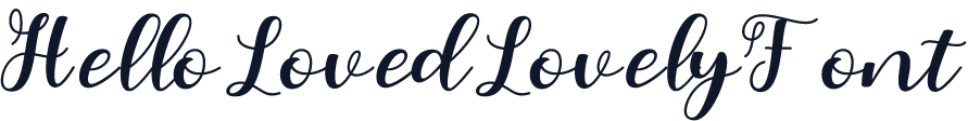 HelloLovedLovelyFont