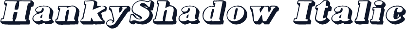 HankyShadow Italic