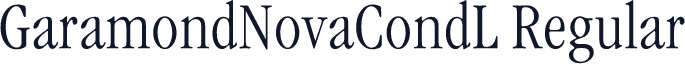 GaramondNovaCondL Regular