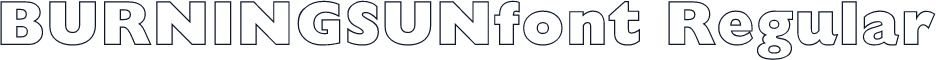 BURNINGSUNfont Regular